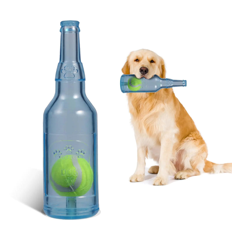 Rubber Bottle Dog Toy